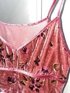 Floral Velvet Cami Top