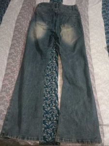 Flared Blue Wash Jeans