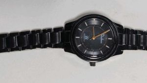 Classic Black Metal Band Watch