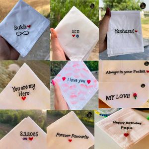 Custom Embroidered Handkerchief any three
