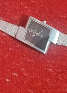 Vintage SONEX Silver Rectangular Dial Watch