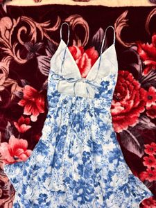 Backless Floral Maxi Dress