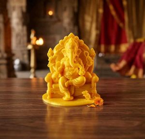 Ganapathy baba cute golden miniature