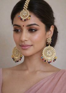 Elegant Kundan Jewelry Set