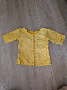 Yellow Ethnic Blouse