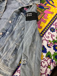 Zara Denim Jacket with Patch