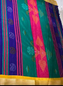 Vibrant Purple Joint Saree with Gold Border