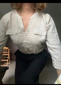 Forever21 Maroon Pant And A Beautiful M&S Shirt