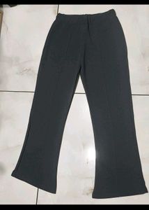 Textured Black &amp; Grey Palazzos Set