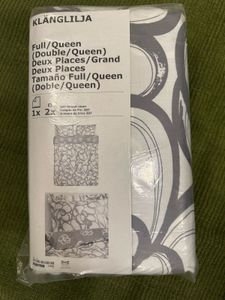🛏️ IKEA KLANGLILJA Duvet Cover Set (Full/Queen)