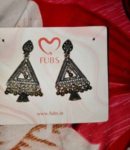 Oxidized Silver Jhumka Earrings Set combo of 4