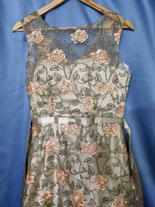 Elegant Floral Embellished Dress