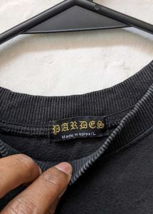 Black Graphic Sweatshirt