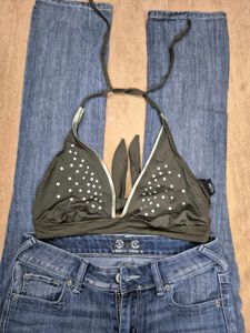 green halter neck bikini top~◇