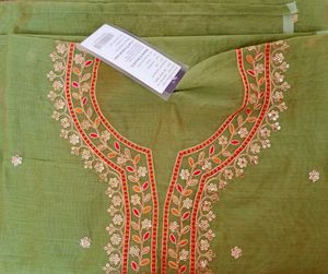 OFFER! RAW POCHAMPALLY SILK KURTA MATERIAL FOR S