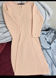 Elegant Peach Textured Kurta
