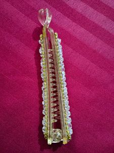 Vintage Crystal Banana Hair Clip