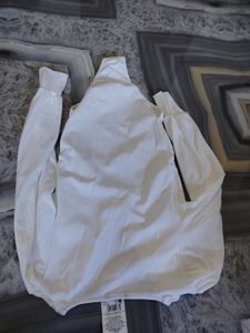 Shein White Cut-Out Long Sleeve Top