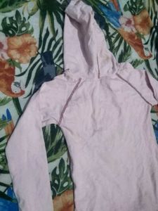Pink Hoodie with Butterfly Embellishment