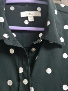 Marks &amp; Spencer Dot Button-Up Shirt