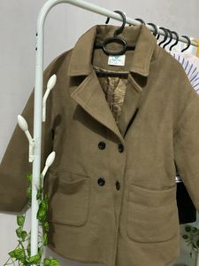 Stylish Brown Double-Breasted Jacket