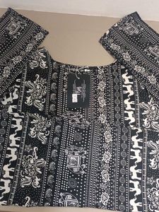 combo of two Black &amp; White Elephant Print girls to