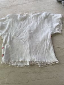 cute white top