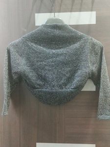 Girls Shrug Shimmery Party Wear