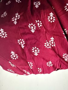 Maroon Floral Print skirt