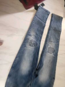 Ripped &amp; Stylish Blue Jeans