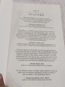 You Are The Placebo by Dr. Joe Dispenza Original B