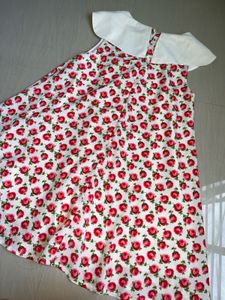 Cute Rose Print Dress type tops