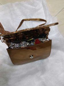 Gold Crossbody Bag
