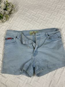 Light Wash Denim Shorts