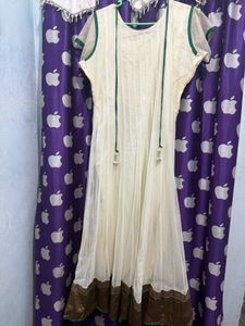 Elegant off white Anarkali Dress
