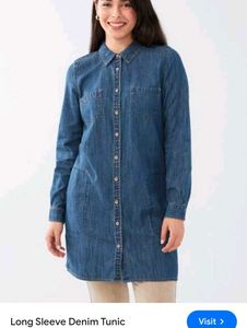 Very Beautiful N Comfortable Tunic Denim Shirt
