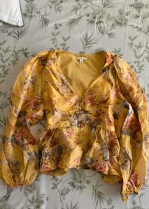 Flowy Floral Peplum Top