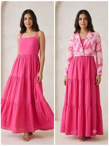 Westside Pink Tiered Sundress