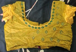 Aari work Silk Blouse