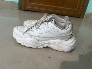 White Chunky Sneakers
