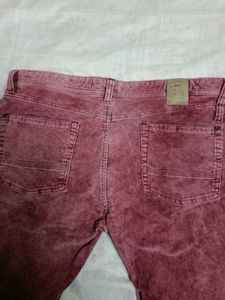 Washed Red Jeans
