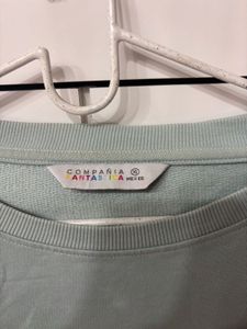 Mint Green Graphic Sweatshirt