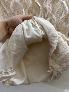 2 Vintage Lace Button-Up Blouse Tops
