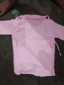 Chic Pink Tunic Top with Paris Embellishments