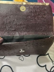 Vintage Ostrich Embossed Wallet