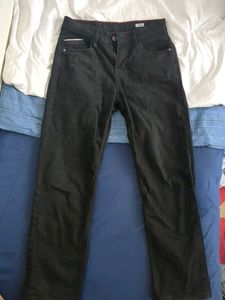Roadster straight fit black jeans 32