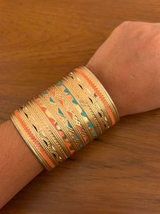 Boho Ethnic Wide Bangle Bracelet