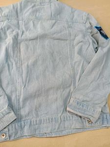 LOCOMOTIVE Denim Jacket with Patches, M Size