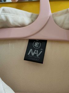 Classic Cream 3/4 Sleeve Collared Shirt