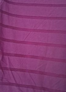 off shoulder Purple Striped 3/4 Sleeve Top